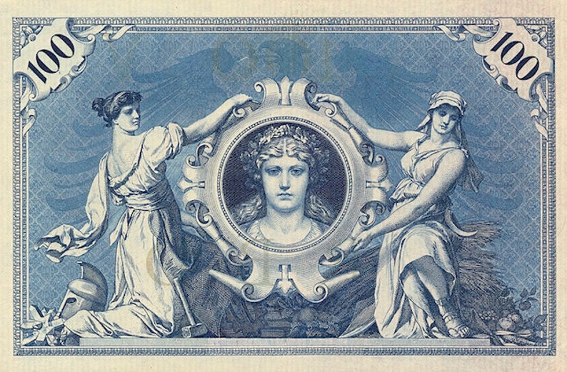 Germany, Reichsbanknote 100 & 1000 Mark, 1884 1891, P.12 P.13, REPLICA image 4