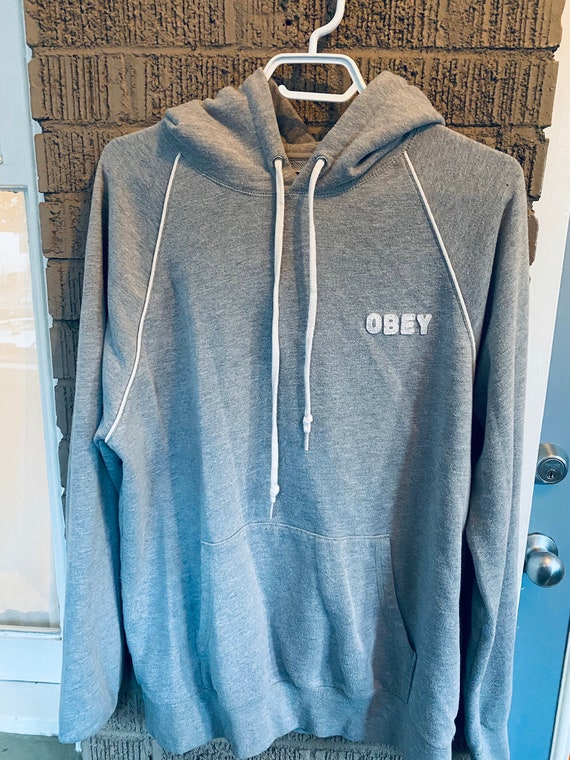 Vintage Obey Hoodie - Online Thrift Store
