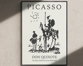 Picasso Don Quixote Lithograph - Vintage Exhibition Poster (Digital Download)