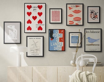 Eclectic Gallery Wall Art Set: Matisse, Abstract, City Prints (Digital Download)