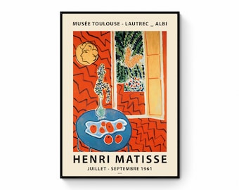 Henri Matisse Exhibition Poster: Abstract Still Life Art (Digital Download)