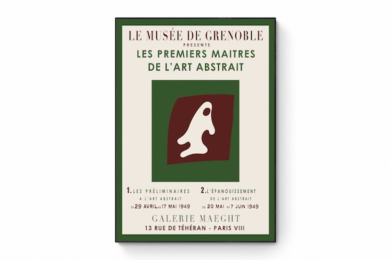 Hans Arp Abstract Art Exhibition Poster - Galerie Maeght (digital 