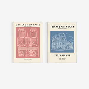Amphitheatrum Flavium Poster- Colosseum Drawing - Notre Dame Drawing - Cathedral of Notre Dame Paris - Oneline Drawing - Architecture Poster