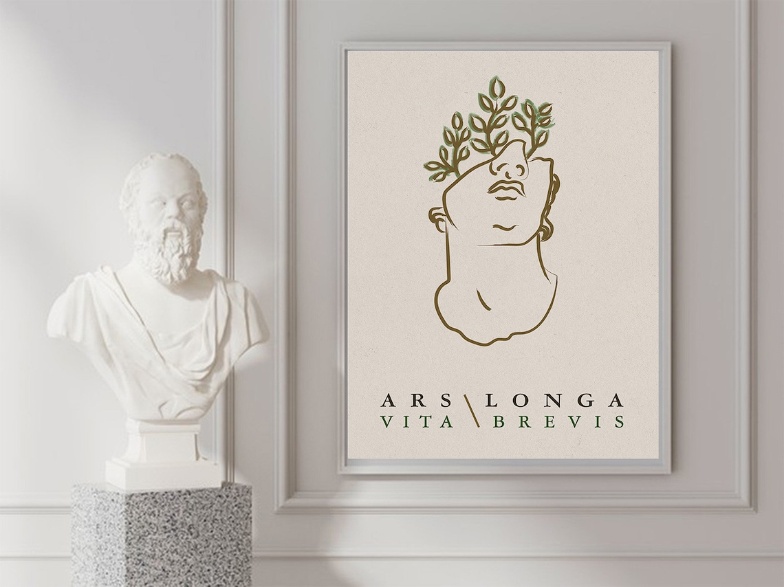 Ars Longa Vita Brevis Art is Long Life is Short Etsy