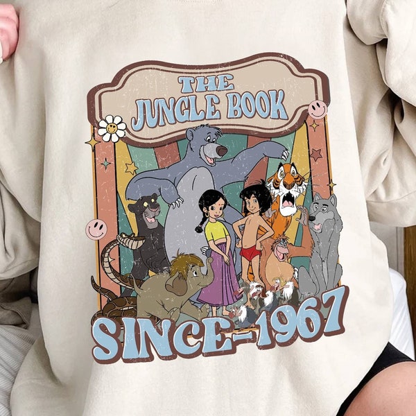 Vintage The Jungle Book Shirt | Jungle Book Shirt | Mowgli Shirt | Mowgli Baloo Shirt | Magic Kingdom Shirt | Y2K Shirt | Animal Kingdom Tee