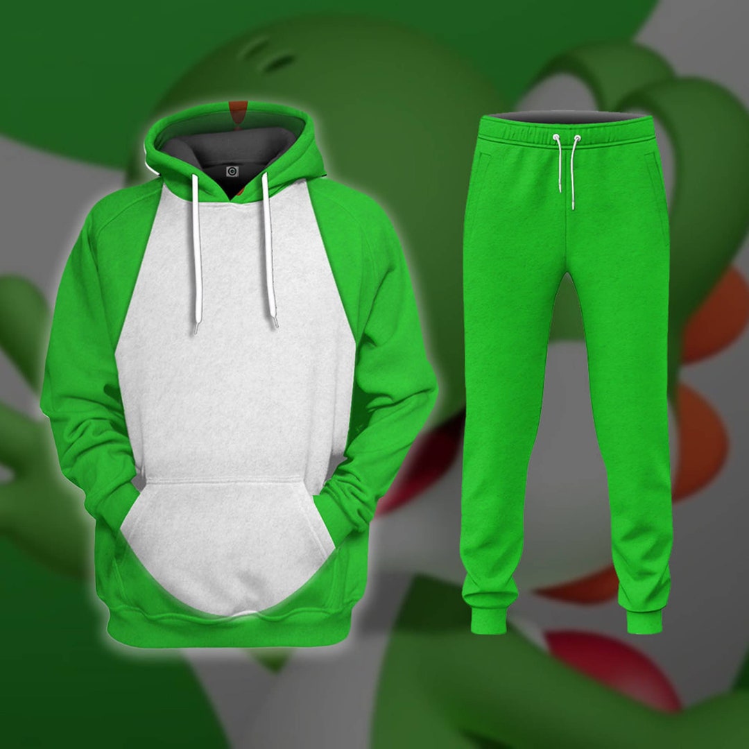 Super Mario Yoshi Halloween Costumes Hoodie, Yoshi Super Mario Bros ...