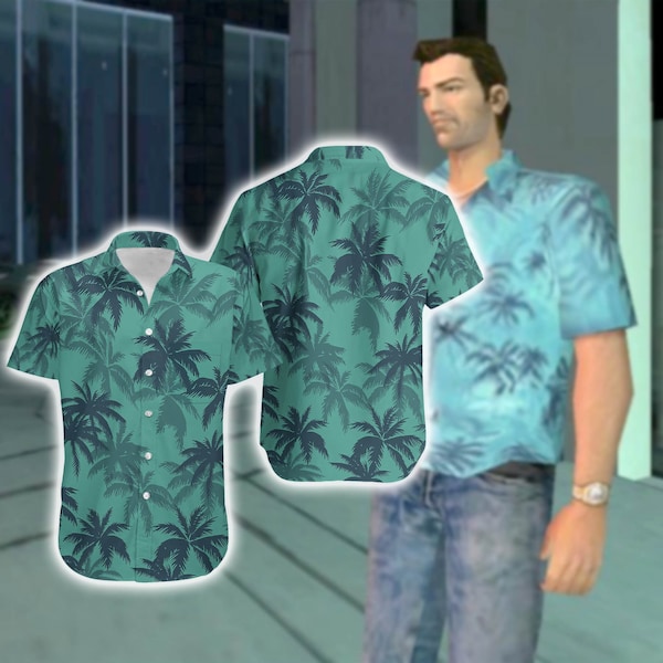 Tommy Vercetti Hawaii Shirt, Tommy Vercetti Tropical Hawaiian Shirt, Summer Hawaiian Shirt, Hawaii Shirt for Men Women Kids