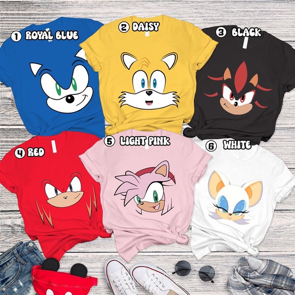 Adult Sonic Hedgehog Shirt - Etsy