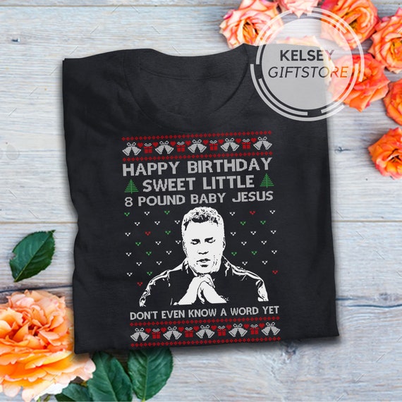 Happy Birthday Sweet Little 8 Pround Baby Jesus Christmas Sweater