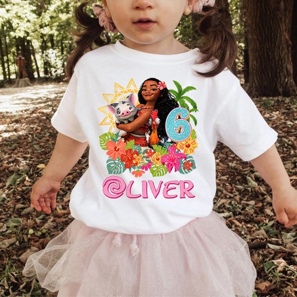 Disneyland Moana Birthday Shirt, Princess Moana Maui Birthday Shirt, Princess Birthday Shirt, Birthday Girl Shirt, Hei Hei Moana Birthday