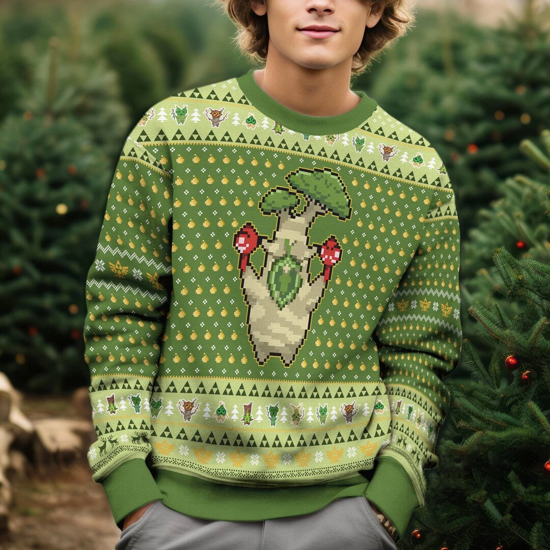 Zelda Korok Ugly Christmas Sweater Legend of Zelda Ugly Etsy Denmark