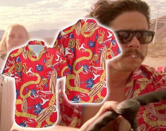 Dr Gonzo Fear and Loathing in Las Vegas Hawaii Shirt, Tropical Hawaiian Shirt, Summer Hawaiian Shirt, Hawaii Shirt for Men Women Kids
