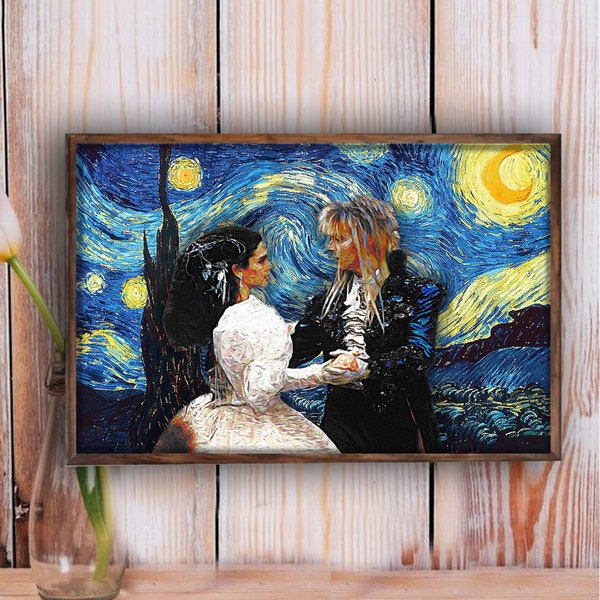 Starry Night Van Gogh Lovers Poster 12x18 Inch Wall Art Print Home Living Decor Poster