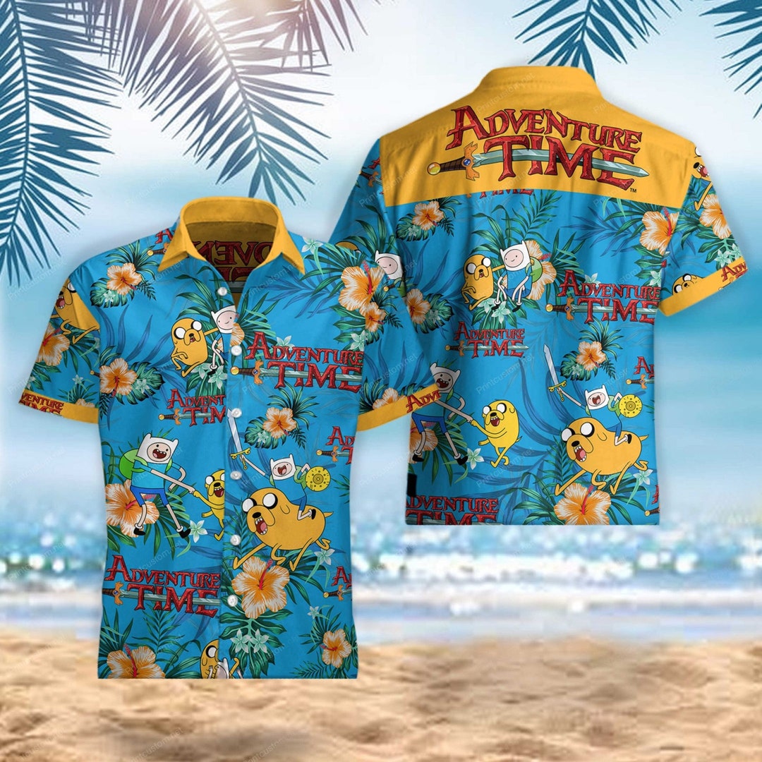 Adventure Time Hawaii Shirt, Adventure Time Tropical Hawaiian Shirt ...