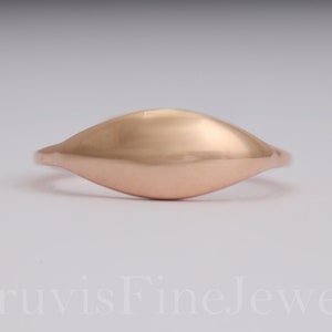 14k gold dome ring, statement ring, crescent dome ring, chunky ring, large dome ring, classic dome ring, chunky dome ring, classic gold ring