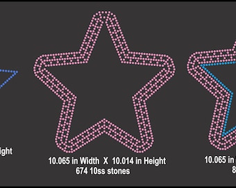 Rhinestone Star Design SVG, Bling Star PNG, Sparkling Star Clipart, Digital Embellished Star, DIY Shirt Transfer, Sublimation Star Design