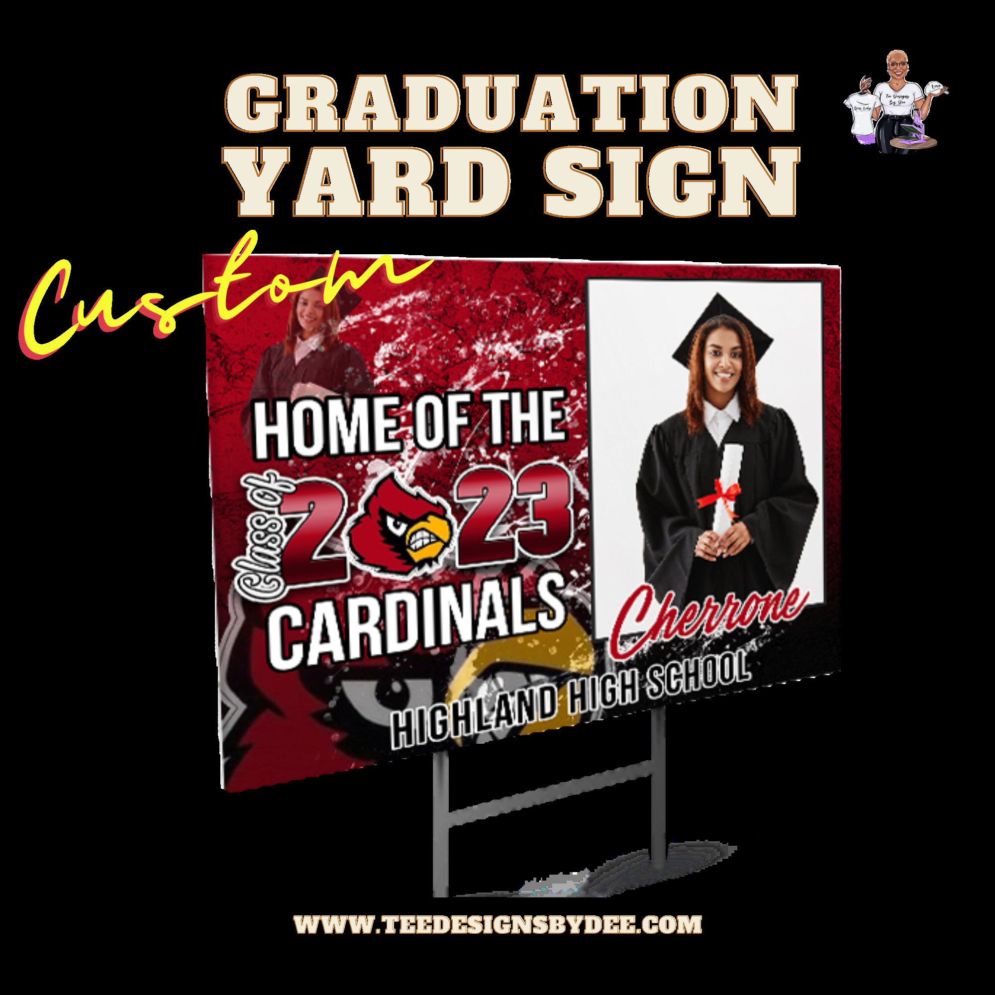Custom Graduation Yard Sign Etsy