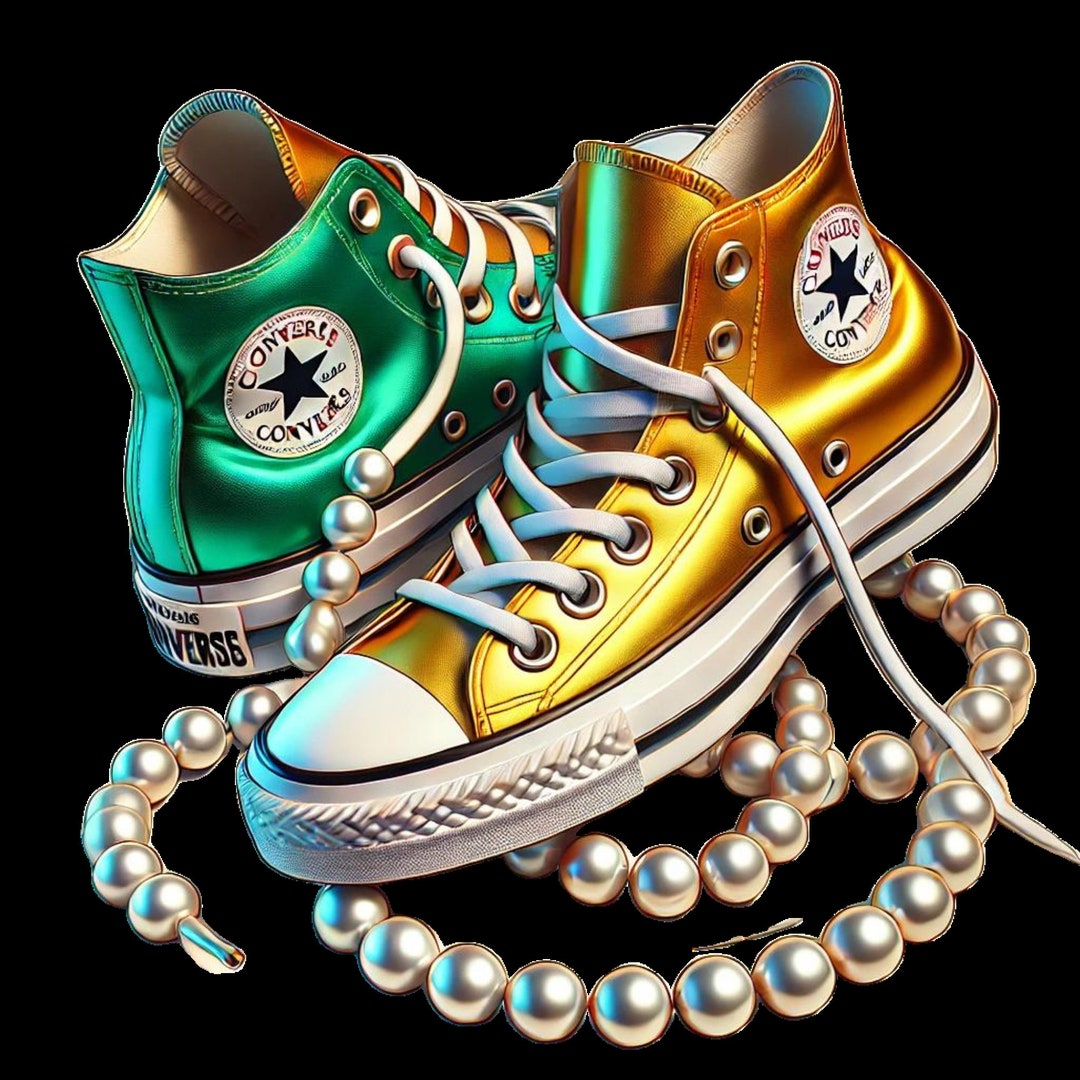 Chucks and Pearls PNG - Etsy