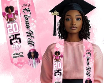 Canva Graduation Stole Templates | Editable Graduation Stole Design | DIY Grad Stole | Class of 2025 Stole Template | Instant Download