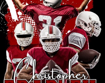Canva Editable Football Fans Design Template Canva Template, Digital, Football, Sports, Party, Fans, Team Spirit, Game Day, Fan Gear