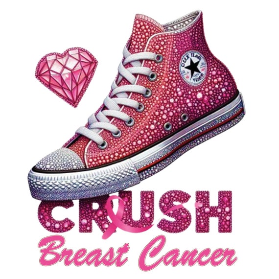 Crush Breast Cancer PNG | Inspirational Breast Cancer Awareness Clipart | Digital Download for Fundraising & Support
