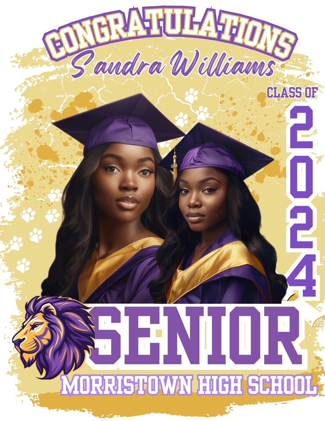 Graduation Senior Canva Template, Senior 2024, Class of 2024 ...