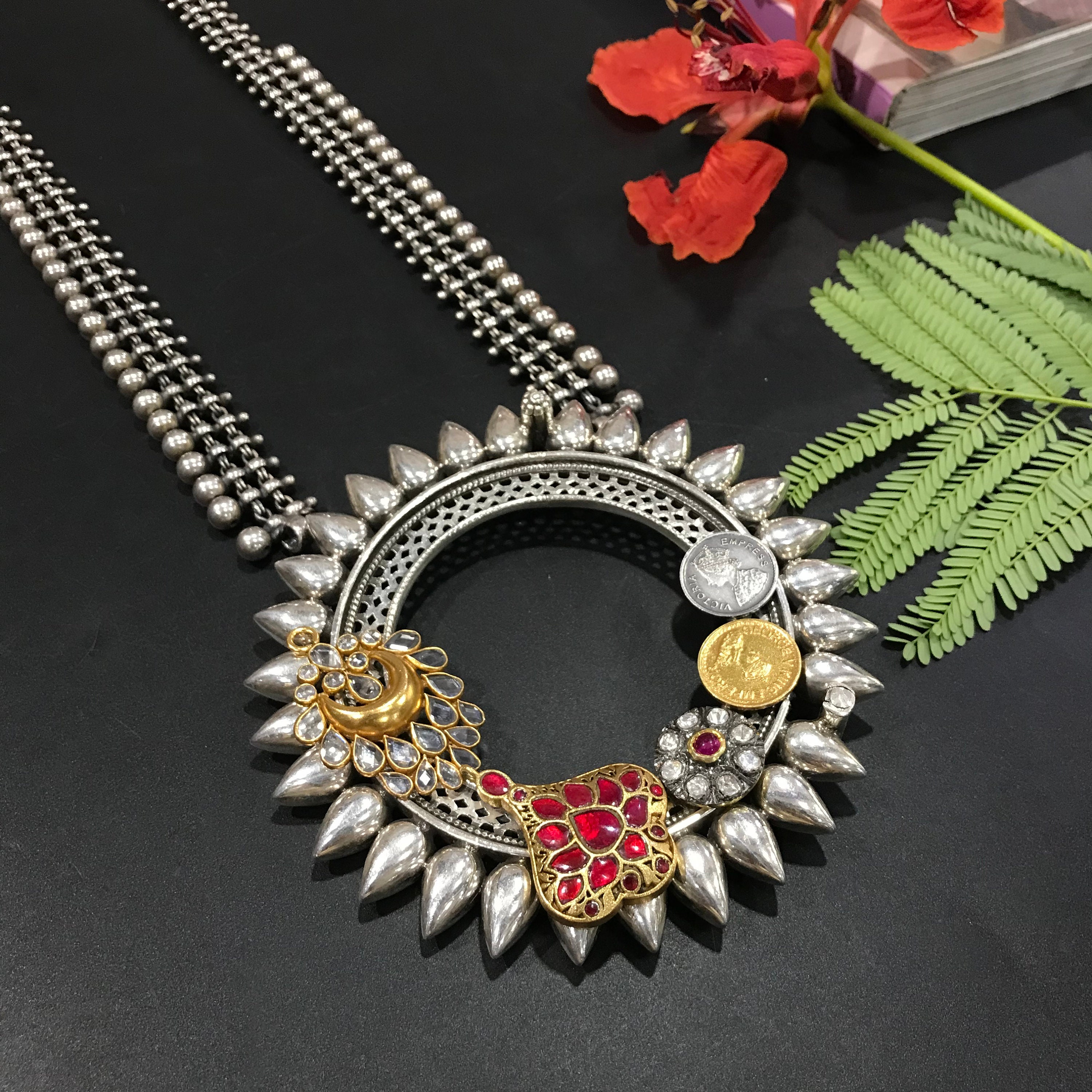 Traditional Rajasthani Necklace in 925 Sterling Silver with Etsy