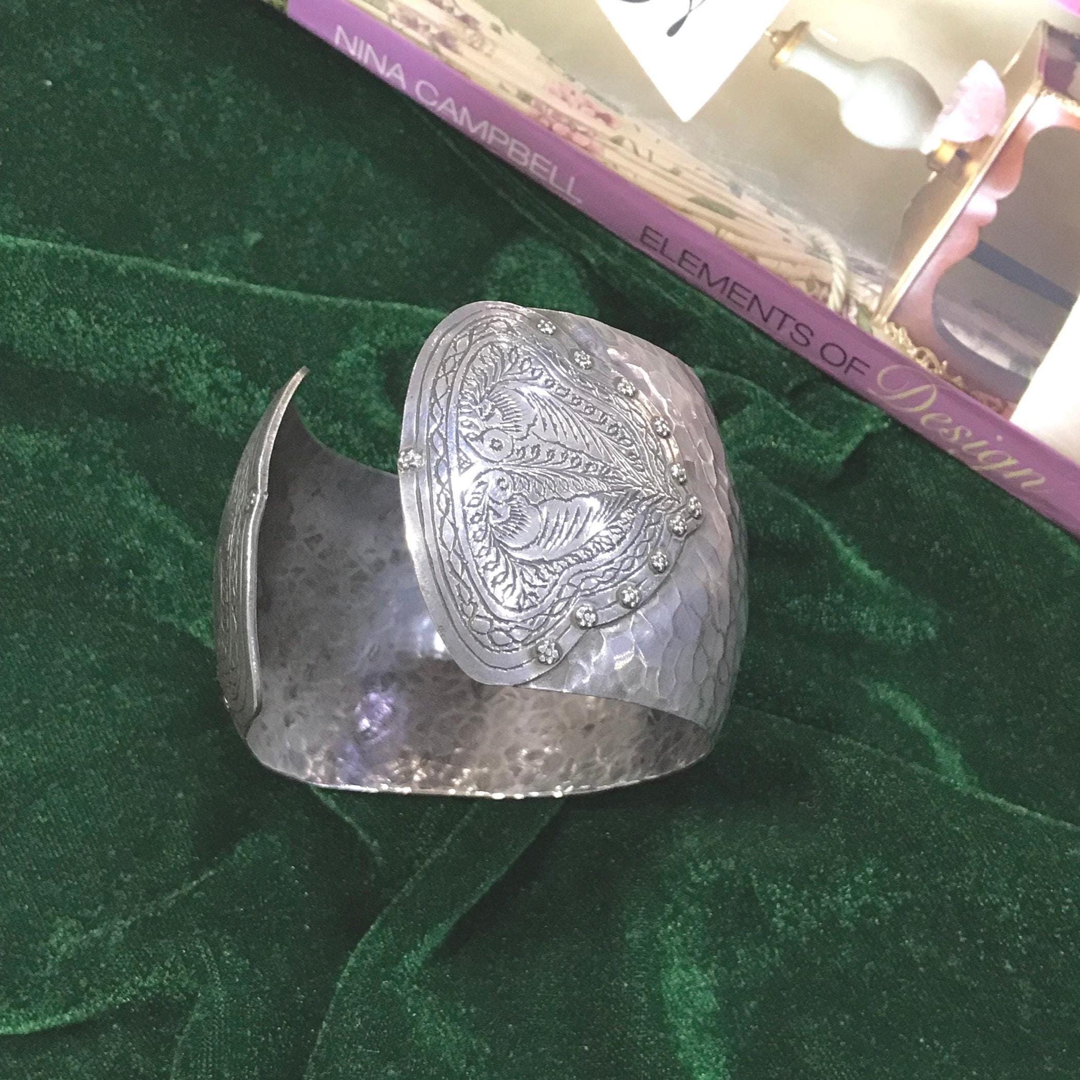 Traditional925SterlingSilverBangle,BeautifulHandmadeSilverBangle,AdjustableVintageBangle,IndianDesignBangle,Weight:75Grams