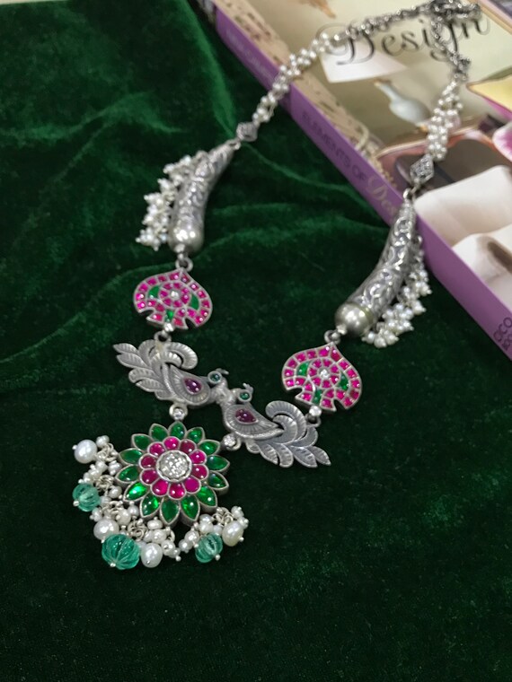 Traditional Rajasthani Necklace Set With Erring in 925 Etsy