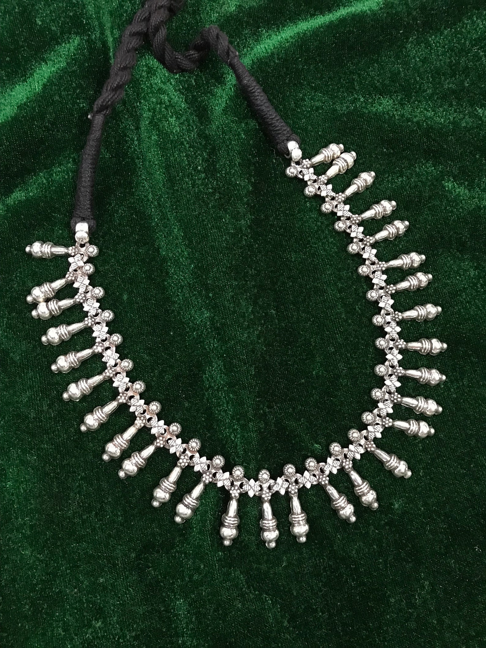 Traditional Rajasthani Necklace in 925 Sterling Silver Choker Etsy