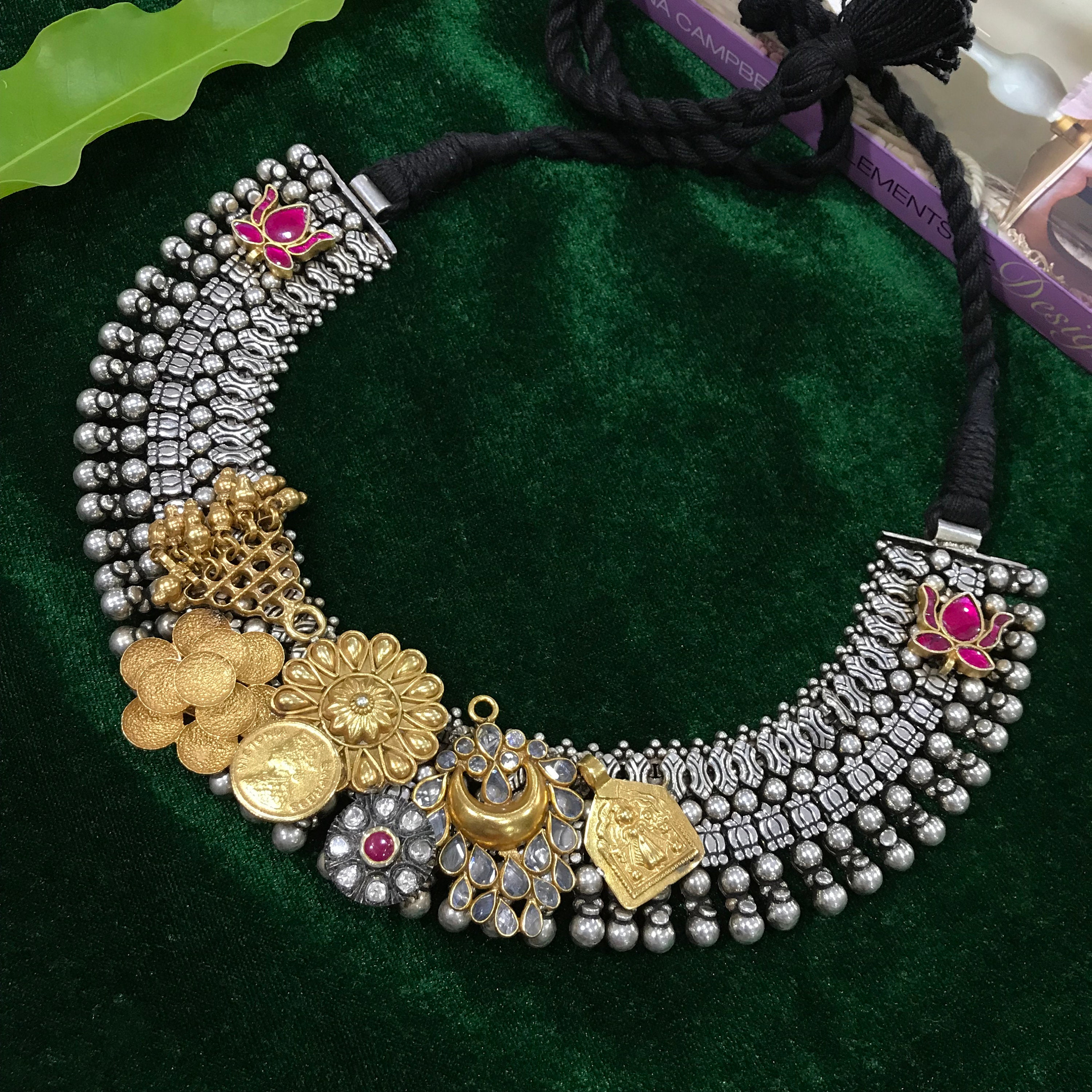 Traditional Rajasthani Choker Necklace in 925 Sterling Silver Etsy