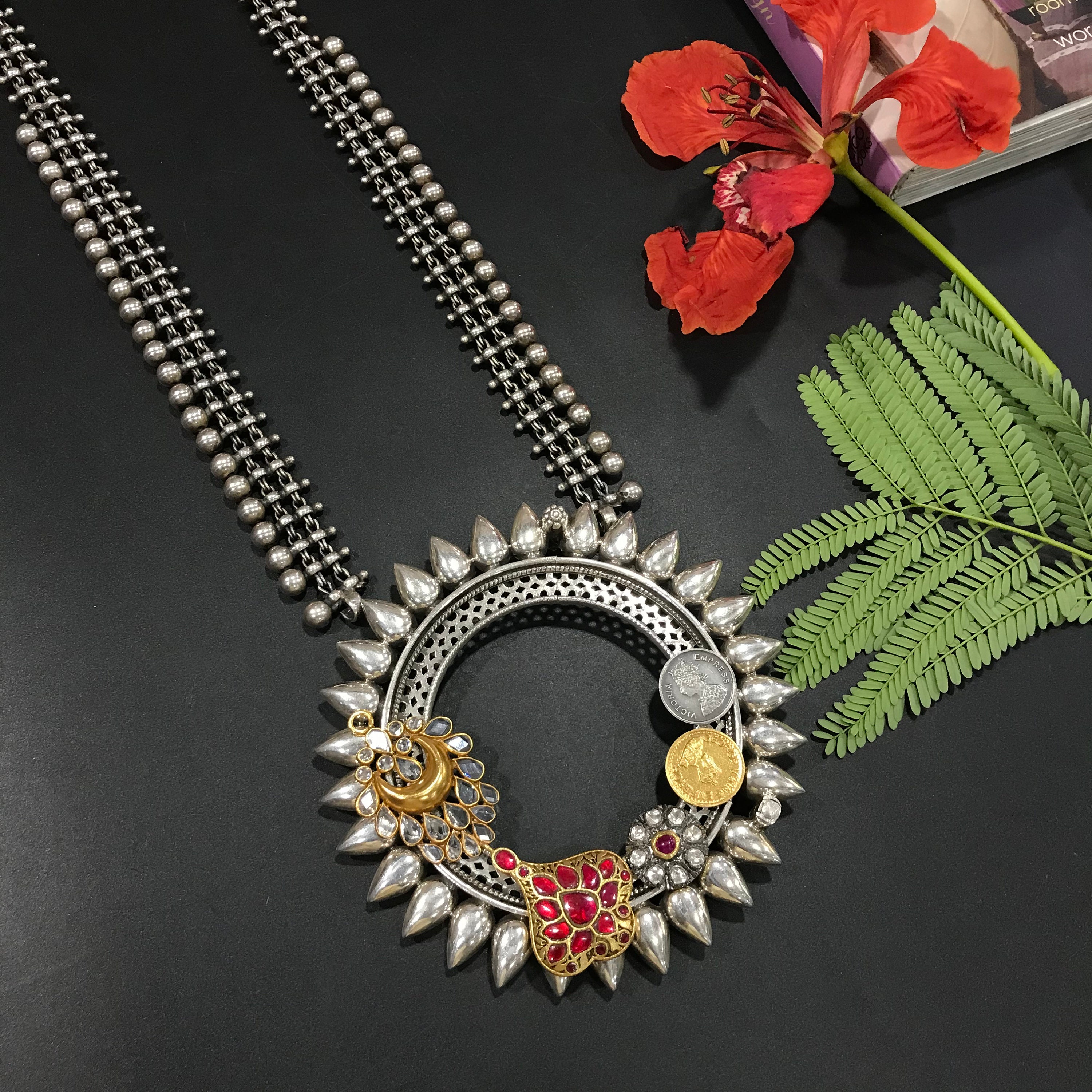 Traditional Rajasthani Necklace in 925 Sterling Silver with Etsy