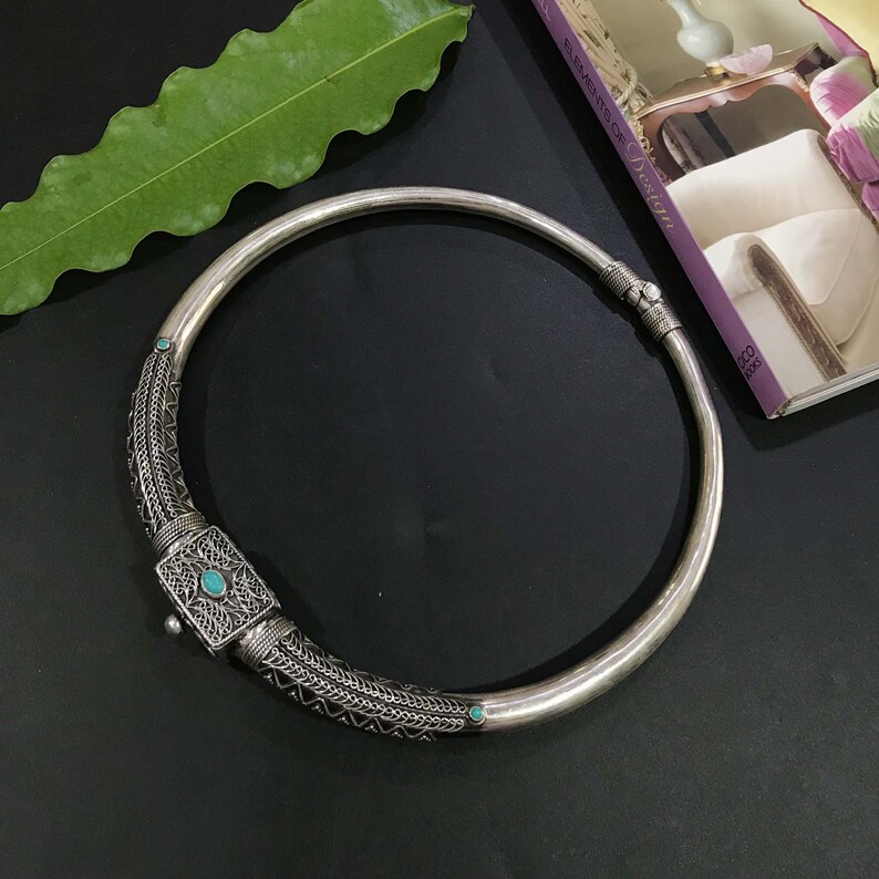 Necklace for Women Indian Hasli Necklace Choker Necklace,Tribal jewelry Boho Jewelry Weight=94 Gypsy Jewelry