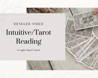 Detailed Video Intuitive, Psychic Tarot Reading