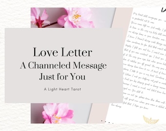 Personalisierter Liebesbrief von Person | Twin Flame Soulmate Tarot-Lesung (PDF-Nachricht)