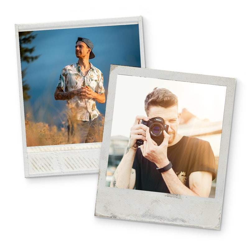 2 Polaroid Frame Digital Mockup for site Adobe Etsy