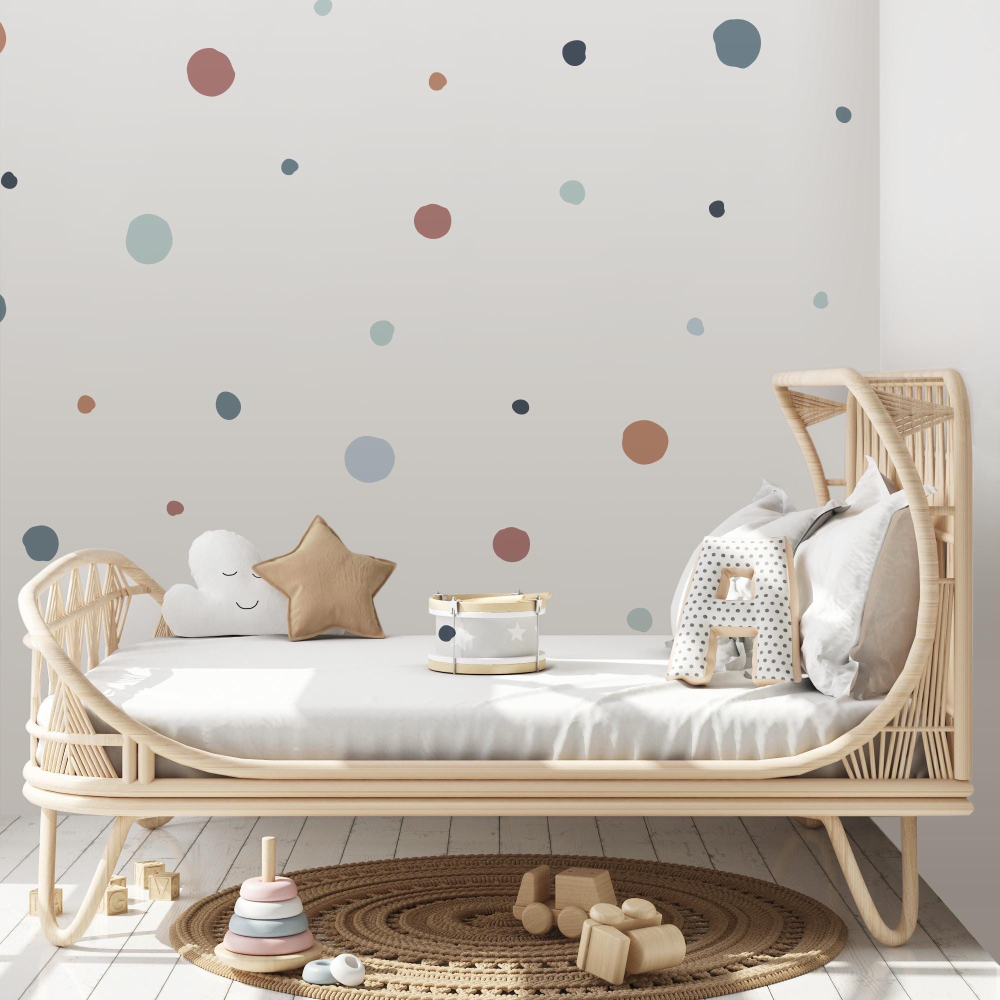 Colorful Polka Dot Wall Decal for Kids, Perfect Wall Stickers for ...