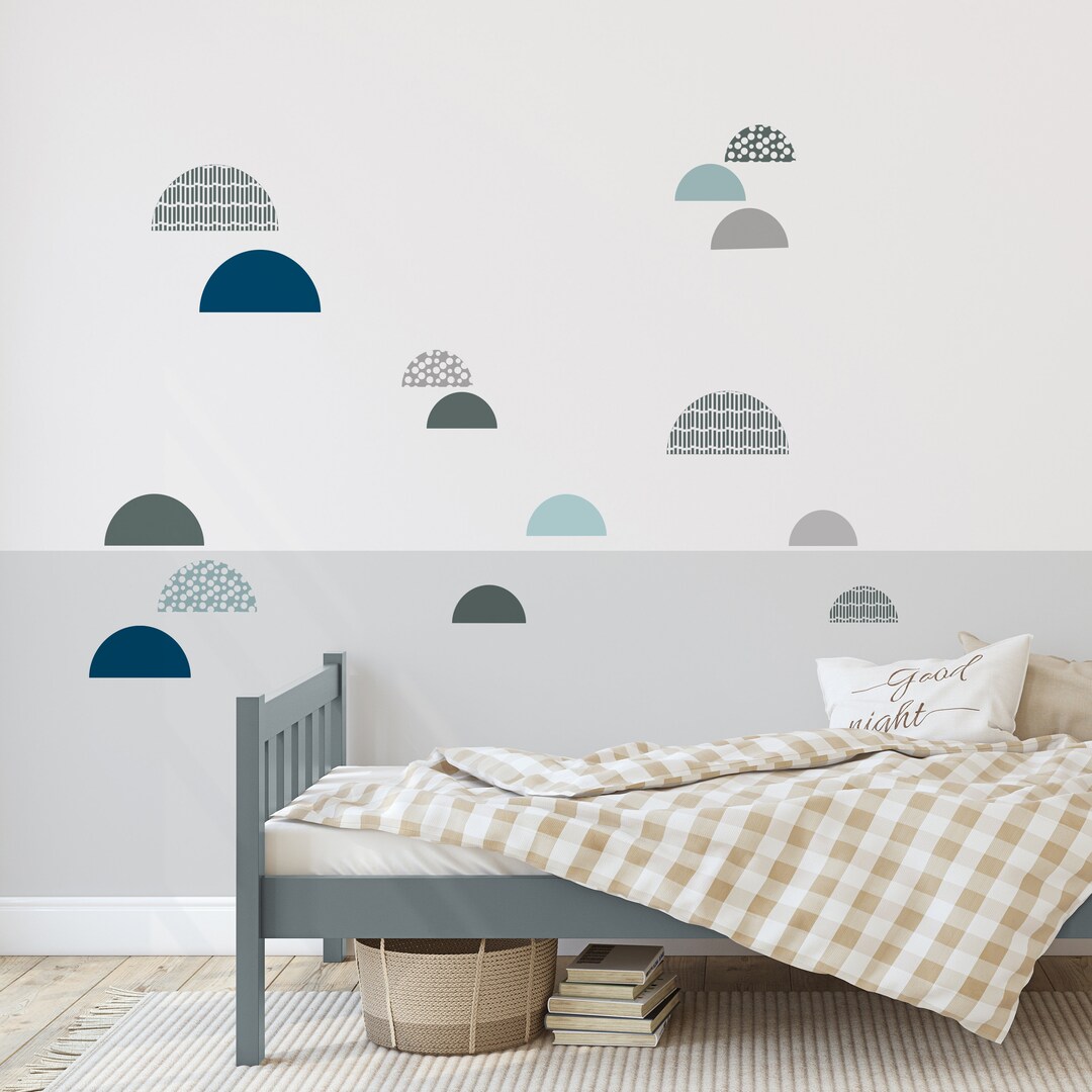Boy Wall Decals Blue Arch Wall Decal Boys Bedroom Decor Etsy