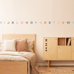 Alphabet Wall Decal, Playroom Decal, School Wall Decals, Multicolor Wall Decal, Educational Wall Stickers, ABC Wall Decal, Kids Room Decal