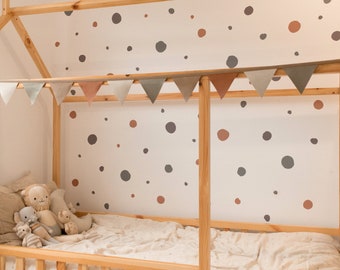 Nursery Wall Stickers, Spotty Nursery Decal, Boho Wall Decals, Wall Decal Baby Boy, Safari Nursery Decor, Kids Wall Decal, Polka Dot Decals