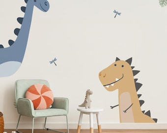 Dinosaur wall stickers for nursery or playroom - Dinosaur wall decals for nursery bedroom decoration for boys or kids room -home improvement