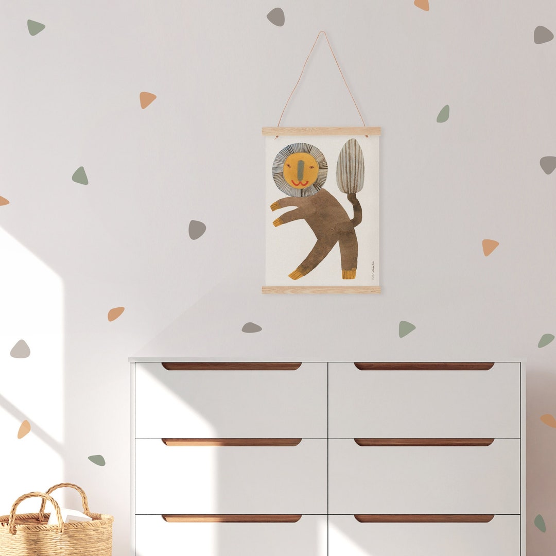 Cute Lion Wall Art for Kids Hub Safari Nursery Prints Etsy