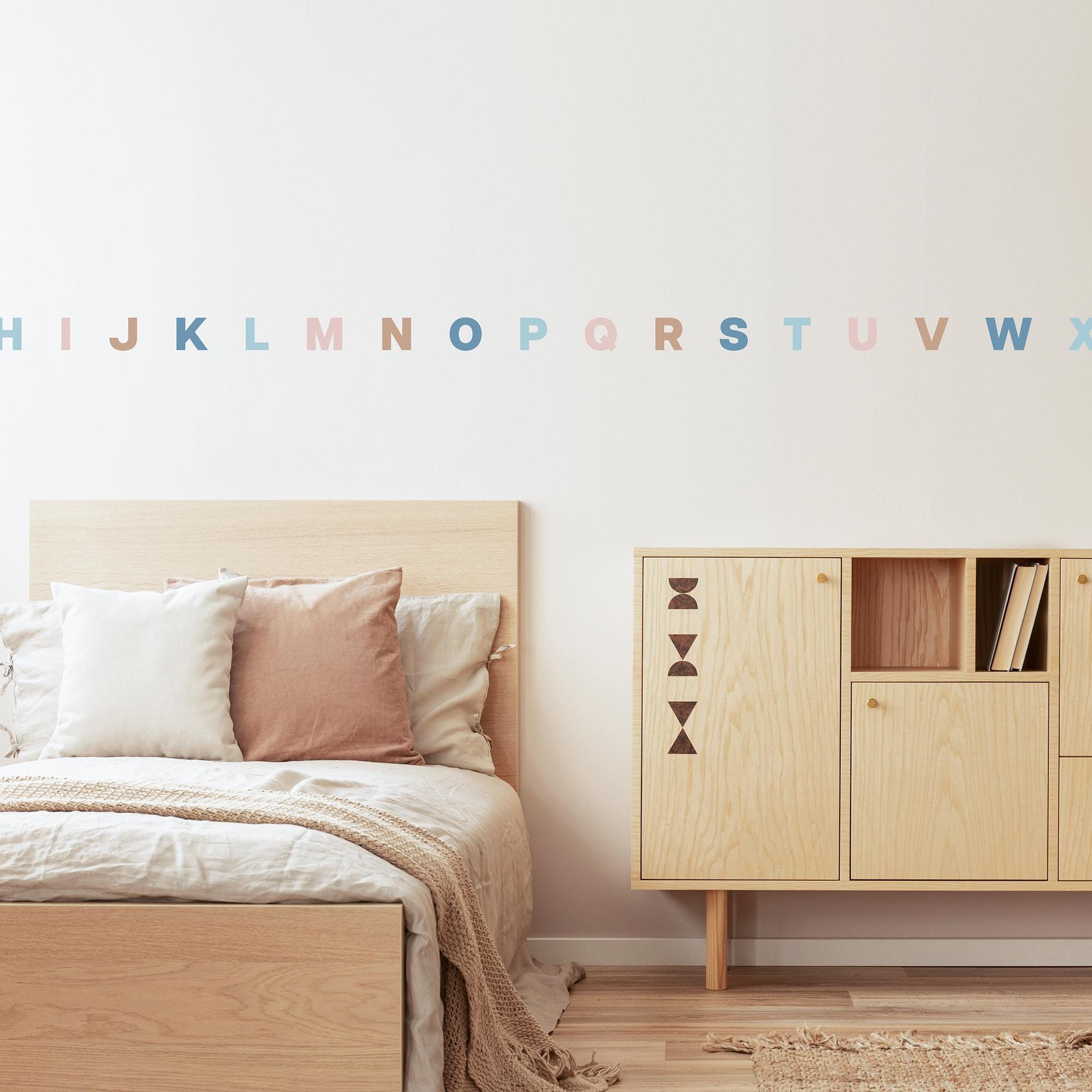 Alphabet Wall Stickers, ABC Wall Decals, Kids Playroom Decor ...