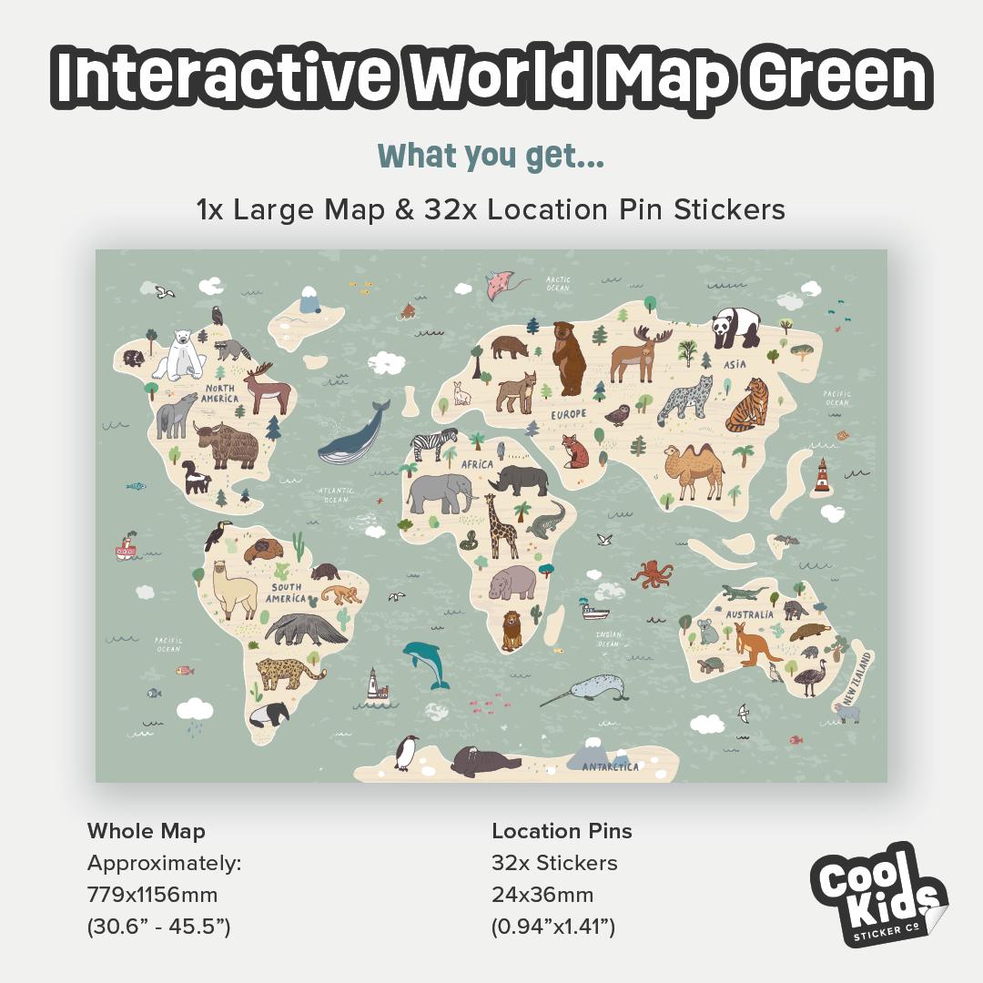 World Map For Kids Buy Interactive World Map For Kids