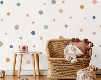 Polka Dot Wall Decal, Playroom Decor, Nursery Wall Stickers, Kids Bedroom Stickers, Nursery Wall Decal, Dots Wall Stickers, Spotty Decal
