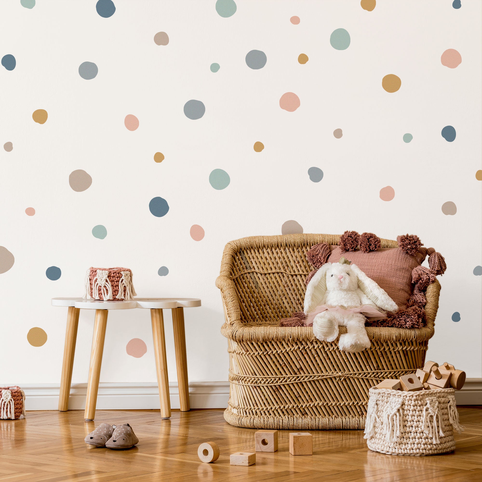 Frost / Etched Glass Polka Dot Decals – Polka Dot Wall Stickers