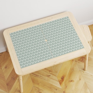 Scallops IKEA Flisat Table Sticker, Minimalist Montessori Room Decor, Preschool Decor, IKEA Furniture Makeover ~ 4 colors available
