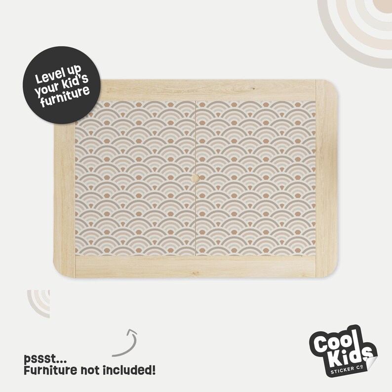 Table Sticker Beige Neutral IKEA Flisat Table Stickers ~ Gender Neutral Playroom Decor ...