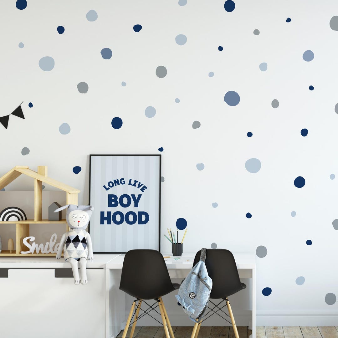 Fabric Nursery Wall Boy Stickers, Boys Room Decal, Nursery Wall Decals ...
