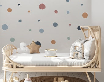 Kids Wall Stickers, Nursery Wall Decal, Toddler Wall Decal, Playroom Wall Decal, Polka Dot Wall Decal, Fabric Wall Decal, Spotty Wall Decals